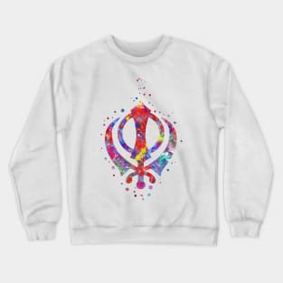 Khanda, Sikh symbol Crewneck Sweatshirt